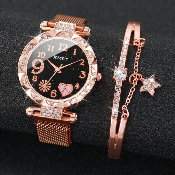 Elegant Flower Dial Women