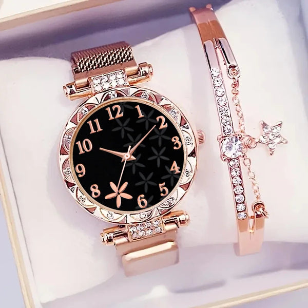 Elegant Flower Dial Women